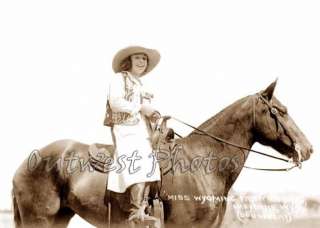 OLD CHEYENNE FRONTIER DAYS MISS WYOMING WY RODEO QUEEN COWGIRL PHOTO 