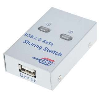 Port USB 2.0 Auto Sharing Printer Scanner Switch Hub Splitter For PC 