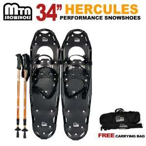   Snowshoes with GOLD Nordic Walking Pole Free Bag