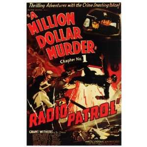 Radio Patrol Movie Poster (27 x 40 Inches   69cm x 102cm) (1937)  