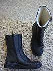 RIEKER black boot w/faux shearling boot w/ side zipper! sz 39 (size 8 
