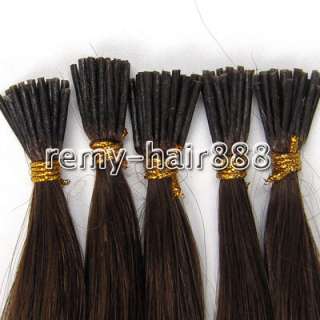 20 Remy stick tip human hair Extensions 100s #04,50g  