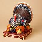 Jim Shore Heartwood Creek Give Thanks Turkey Centerpiece Thanksgiving 