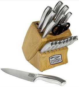 CHICAGO CUTLERY Insignia Steel 18 pc Block Set NEW  