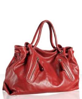 Furla geranium leather Carmen zip XL shopper  