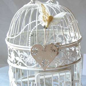 10 White Bird Cages Shabby Chic Bird Cages Party  