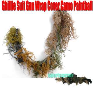 Ghillie Suit Gun Wrap Cover Camo Paintball Wrap hunting  