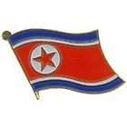 NORTH KOREA NATIONAL COUNTRY WORLD FLAG LAPEL PIN