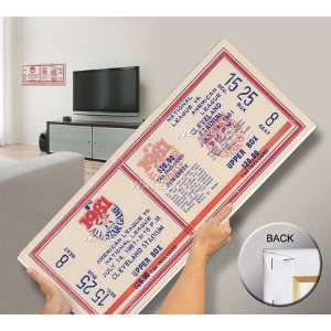 Cleveland Indians   1981 All Star Game   Canvas Mega Ticket:  