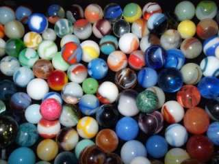 300 OLD, VINTAGE, ANTIQUE & SWIRL, CLAY MARBLES #SG 327  