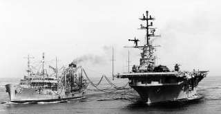 USS Lexington , a 27,100 ton Essex class aircraft carrier , was 