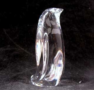 Daum Nancy Penguin Bird Crystal Art Glass Figurine Vintage  