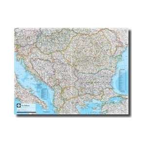 Political Map Of Balkans Ngs Atlas Of The World Eighth Edition Giclee 