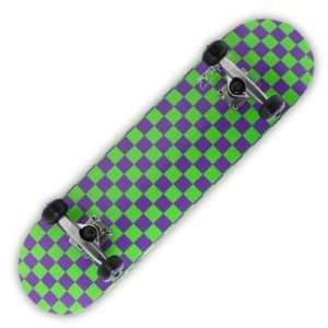  Speed Demons Checkerboard Purple/Neon Green Full Complete 
