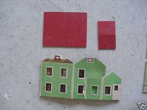 OLD 1940s O Scale Cardboard Traditional House LOOK  