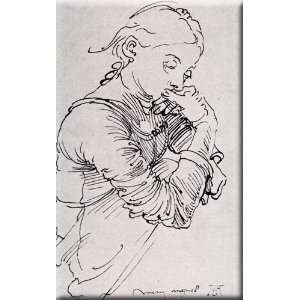  Durers Wife Agnes 19x30 Streched Canvas Art by Durer 