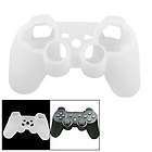 Clear White Silicone Skin Shell Guard for PS3 Controller
