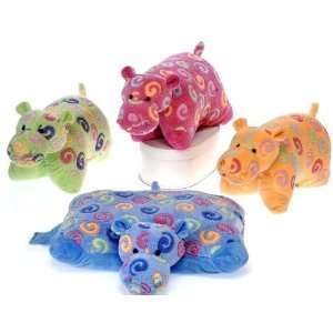  16 X 14 Color Swirl Transformable Hippo Case Pack 12 