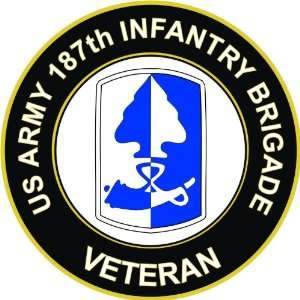   187th Infantry Brigade Decal Sticker 3.8 6 Pack 