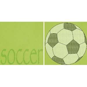  Sporty Words Soccer 12 x 12 Double Sided Paper Arts 