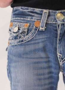 True Religion Jeans Ricky Super T Med Drifter Denim Designer Blue Men 
