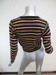 Paul Smith Multi Colored V Neck Pull Over Sweater S  