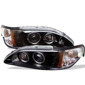   : 94 98 FORD MUSTANG HALO PROJECTOR 1 PCS (AMBER)  BLACK: Automotive