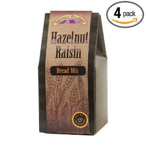 Leonard Mountain Hazelnut Raisin Bread Mix, 17 Ounce Boxes (Pack of 4 