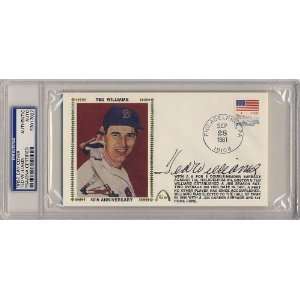 Ted Williams Signed Autographed Cachet Slabbed Psa/dna:  