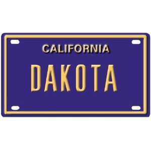   Dakota Mini Personalized California License Plate 