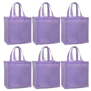  Reusable Grocery Tote Bag Dusty Lilac 6 Pack Everything 