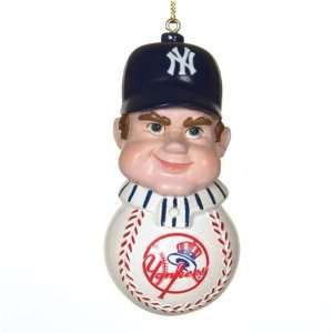  New York Yankees White Player Christmas Tree Ornament 