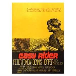Retro Movie Prints Easy Rider   French Movie Print   40x30cm  