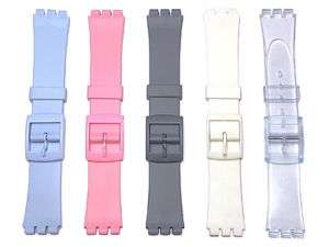 17mm Resin Watch Band Strap fits standard Swatch Watch  