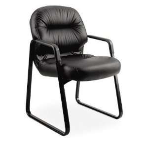     Leather 2090 Pillow Soft Series Guest Arm Chair: Office Products