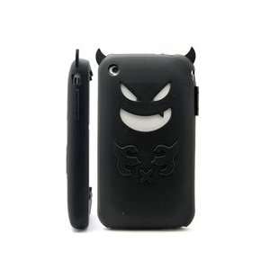 Devil Design BLACK Silicone Skin Case Cover for Apple iPhone 3G/3GS 