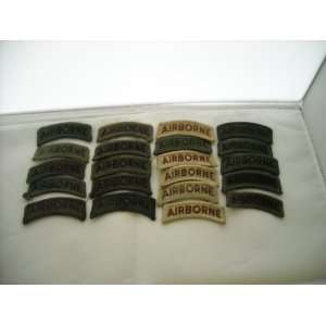  Set of 21 US Army Airborne Tabs 