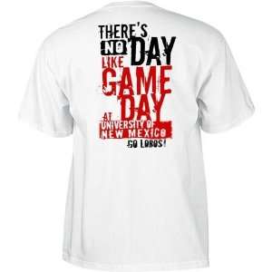  New Mexico Lobos Game Day T Shirt (White): Sports 