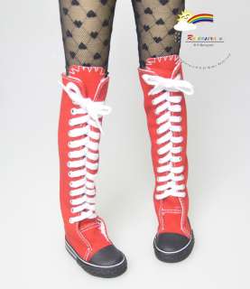 shoes by releaserain for volks sd girl dollfie dolls thigh high lace 