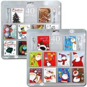  Christmas Gift Tags 40 Pc X Mas On Silver Case Pack 48 