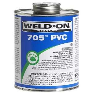  Weldon 10101 1/4 Pint 705 PVC Cement, Gray