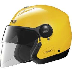  Nolan N42E N Com Open Face Motorcycle Helmet Cab Yellow 