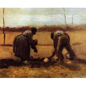  Peasant Man and Woman Planting Potatoes Toys & Games