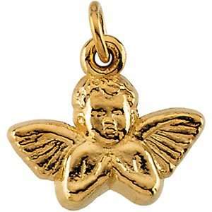  14KY Gold Angel Baby Pendant 11x12mm/14kt yellow gold 