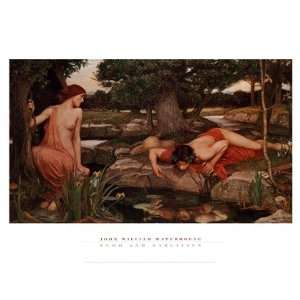  Echo and Narcissus by John William Waterhouse 32x24