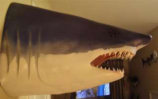New XXL Big MAKO Shark Head Replica MOUNT   Fierce BIG Teeth  30 x 