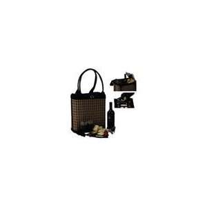  Insulated Romantic Bamboo Wine and Cheese Picnic Tote 