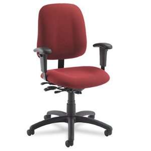   Swivel/Multi Tilter Chair, Burgundy Imagerie Fabric: Office Products