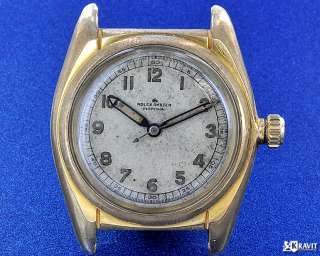 Rare Early Rolex Bubble Back Ref 3135 Gold Shell C.1937.  