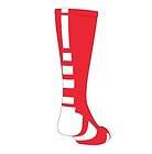 Red with White Custom Elite Socks! First Class Shipping  ships today!